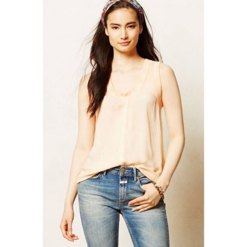 Anthropologie | Cloth & Stone orange roadtrip tee